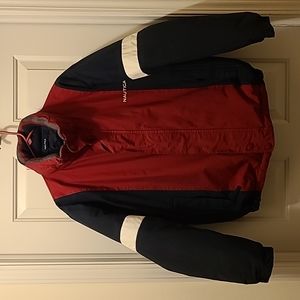 NAUTICA Vintage Reversible Down Coat 90's Style NX3000 Size Large